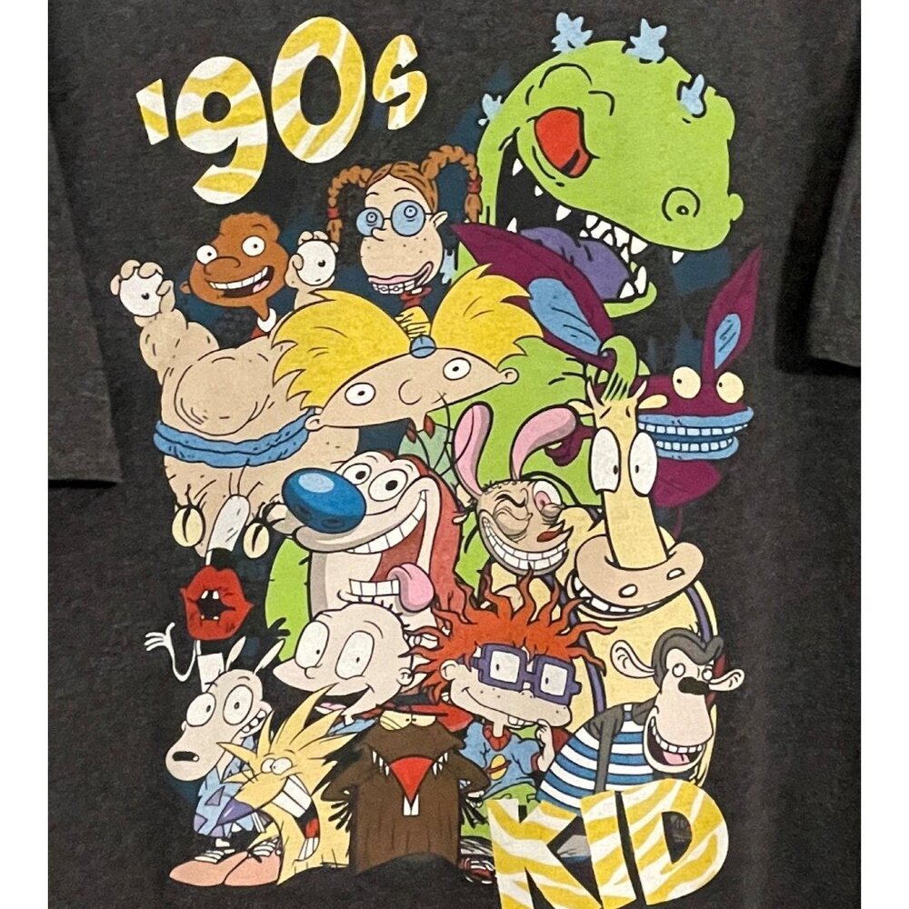 Nickelodeon 90's Kid Cartoon Cast Tshirt